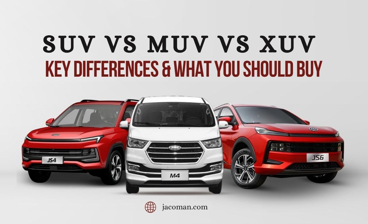 SUV vs MUV vs XUV Key Differences and What You Should Buy in Oman